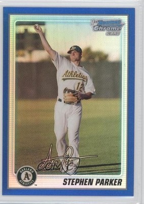 2010 Bowman Chrome Prospects Blue Refractor 109/150 Stephen Parker #BCP177 0l2
