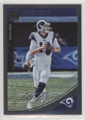 2018 Panini Donruss Press Proof Silver 90/100 Jared Goff #147 1q2