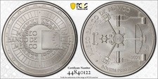 2021-Mo MUSEO BANCO De MEXICO Bóveda Principal PCGS 70 TOP MEDALLA POP