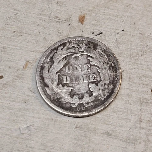 1871-1878ish CC Seated Liberty Dime