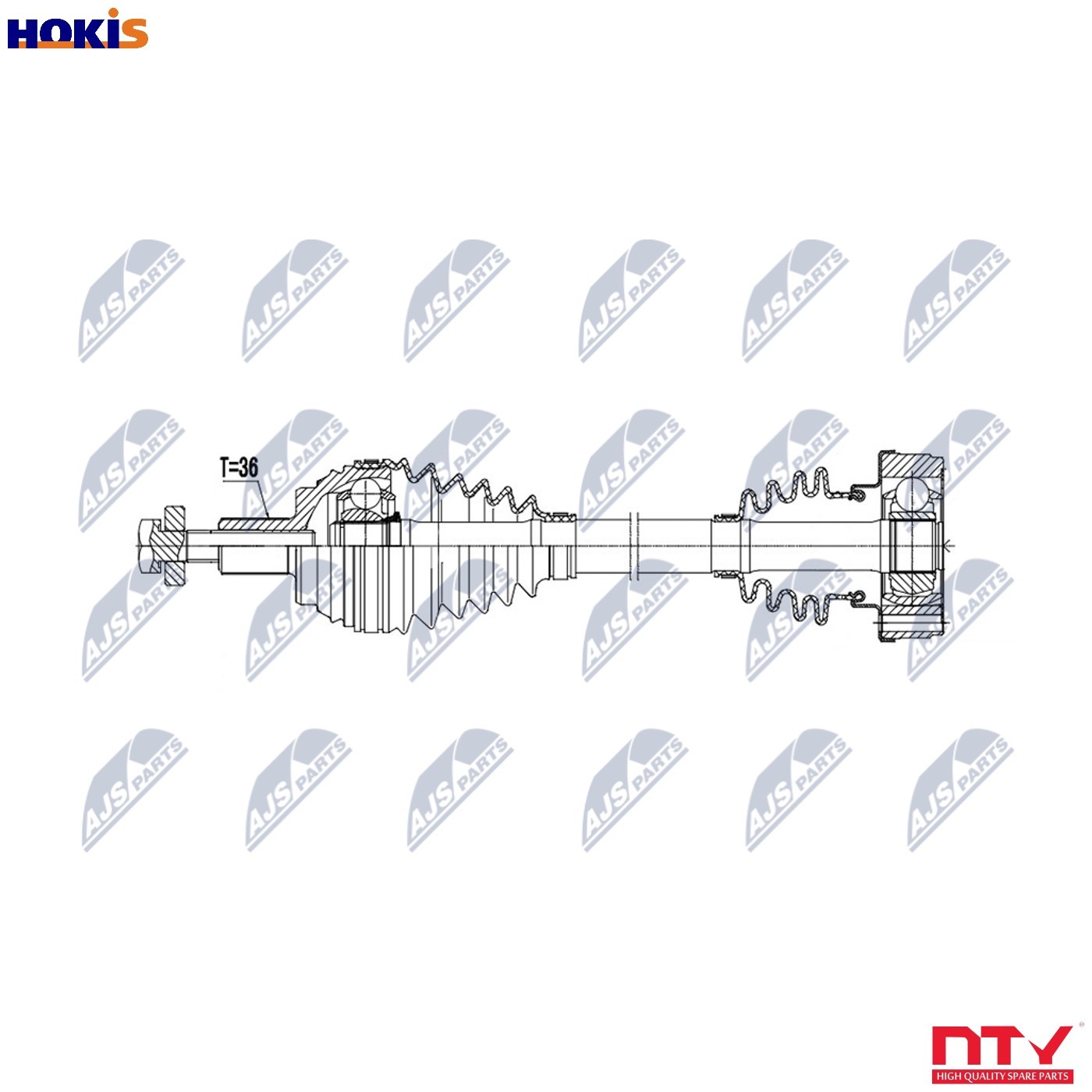 DRIVE SHAFT NPW-AU-107 FOR SKODA OCTAVIA/II/Combi VW GOLF/PLUS BCA/AXP 1.4L 4cyl - Image 11