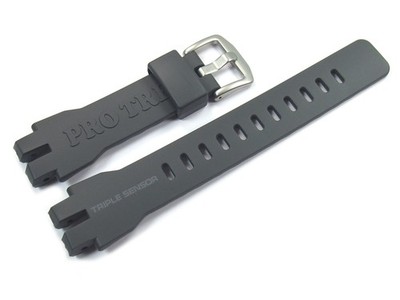 Ersatzarmband Casio f.PRW-3000, PRW-3000-1, Uhrenarmband Kunststoff, dunkelgrau