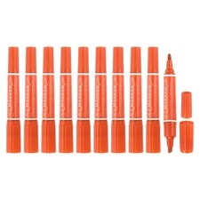 10 Pcs Art Marker Pen Double-Ended Colored Pen Dual Sketch Marker, Orange
