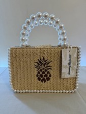 Tommy Bahama Pineapple Pearl Bag With Shoulder Ir Crossbody Chain