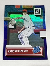 2022 Donruss Baseball Holo Purple #59 - Connor Seabold RC - Boston Red Sox
