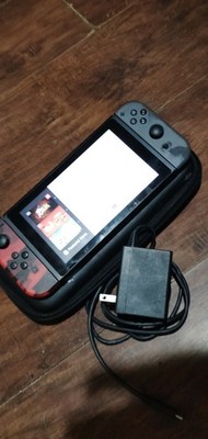 nintendo switch With Red And Black Joy Cons
