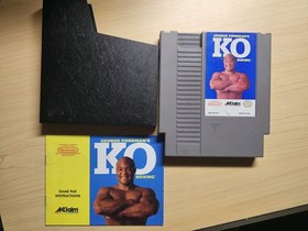 Lotto 5 giochi/manuali NES Jackal, Rush N Attack, QBert, Rad Racer, Foreman KO testati