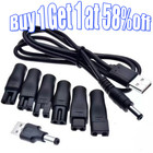 Universal USB Charging Cable Set For Shavers / Trimmers / Groomers- 8 Pieces Set