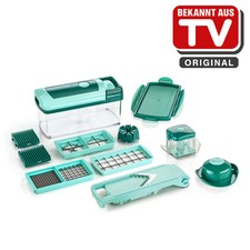 GENIUS Nicer Dicer Fusion Set 13 Pezzi Verde Taglierina Multifunzione
