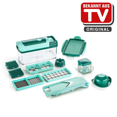 GENIUS Nicer Dicer Fusion Set 13-teilig grün Multifunktions-Schneider