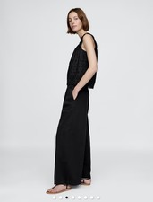 NEW Gap × DOEN High Rise Pleated Black Trousers Size 6