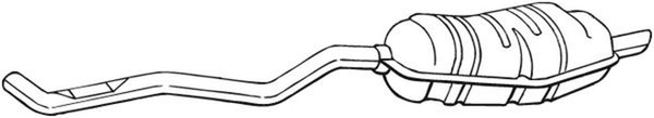 EndschalldäMpfer NachschalldäMpfer Bosal 283-277 FüR BMW E34 5Er Touring 520 24V-image
