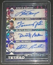 2025 Leaf Optichrome #1/1 Auto Steve Garvey, Tommy John, Dusty Baker, B. Russell
