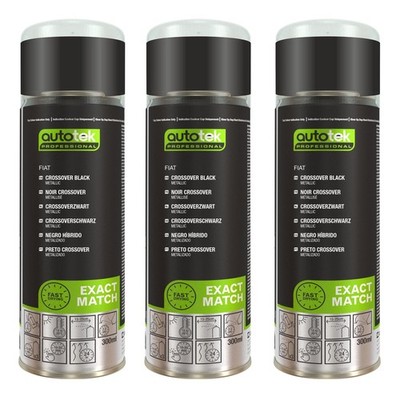 Autotek Fiat Crossover schwarz 300 ml passgenau schnelltrocknend Profi x3