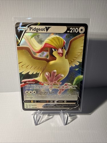 Pokémon Pidgeot V 137/196 Swsh11 Lost Origin Ultra Rare Full Art Holo 210 HP