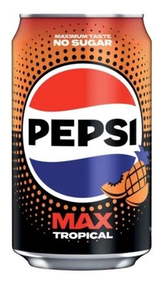 Pepsi Max Tropical (24 x 0,33 Liter Dosen UK)