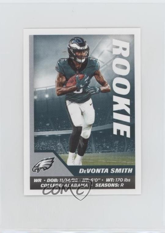 2021 Panini NFL Sticker & Card Collection Stickers DeVonta Smith Rookie RC 8d4