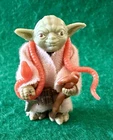Vintage Star Wars Kenner 1980 Yoda Figure Complete with Orange Snake HK Antique