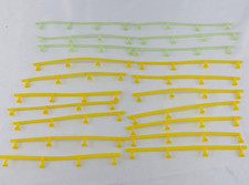 Tyco Slot Car Lot Of 21 9" Guard Rails 15 Yellow and 6 Glow in the Dark