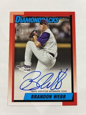 2025 Topps Update Brandon Webb 1990 Topps Auto #90B2-BWB On Card Auto