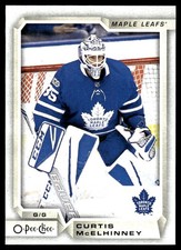 2018-19 O-Pee-Chee #317 Curtis McElhinney Toronto Maple Leafs Hockey Card