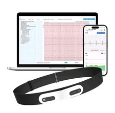 Wellue Upgraded ER1-LW 24h Holter Monitor ECG Monitor AI ECG Analysis via App&PC