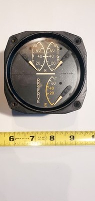 WW 2 USN Grumman F6F Hellcat Fighter Fuel Gauge Indicator Instrument