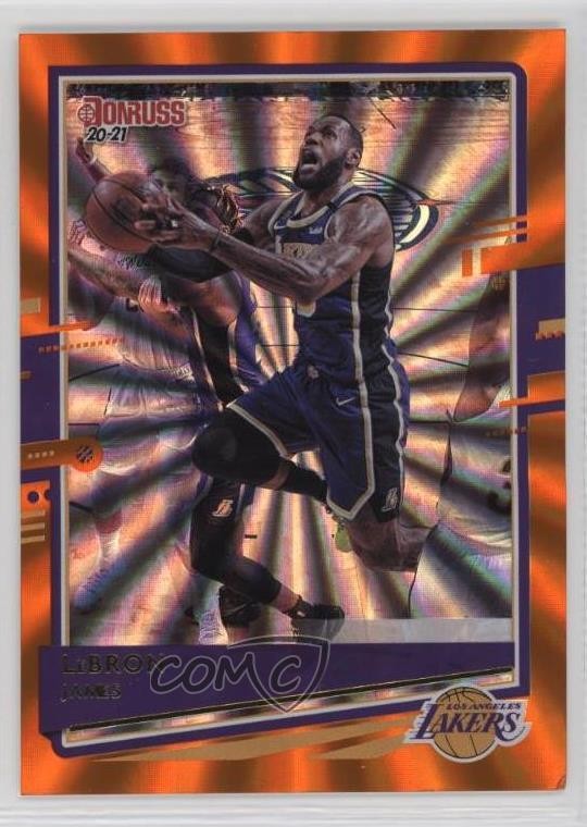 2020-21 Panini Donruss Orange Laser LeBron James #12 0c4
