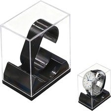 Black Acrylic Watch Stand, Single Watch Display Holder