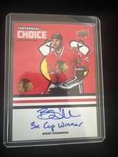 2025-26 Blackhawks Centennial Choice Signatures Brent Seabrook /35 INSCRIBED!