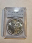 1890 Morgan Silver Dollar PCGS MS62 toned *combine shipping* certified silver 1