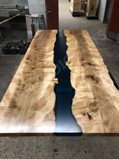 Unique Dining Table Walnut Epoxy Resin Furniture  Home Decor Housewarming Gift