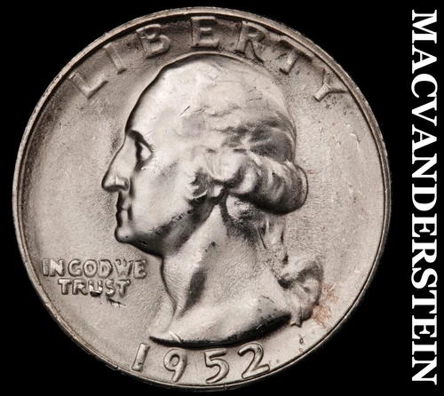1952-S Washington Quarter- Choice Gem Brilliant Uncirculated++++ Luster #G6734