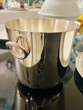 Christofle Vertigo Andrée Putmann Eiskübel Eisbehälter Champagner  versilbert