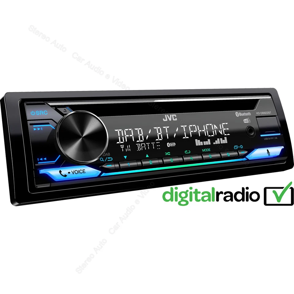 AUTORADIO 1 din DAB Bluetooth CD USB Stereo Auto Aux-In 3 USCITE RCA Sub COLORI - Immagine 3 di 4