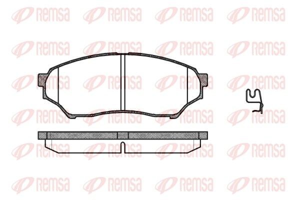 Remsa 0845.01 Bremsbelagsatz, Scheibenbremse FüR Mitsubishi-image