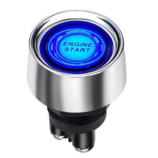 Start Switch 12v DC 50A Blue Car Start Engine Button Stater  Push Button Light...