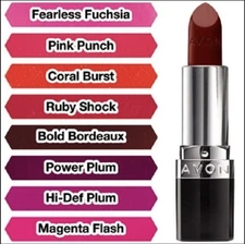 Avon Ultra Color Bold Lipstick. Choose Shade. New Sealed