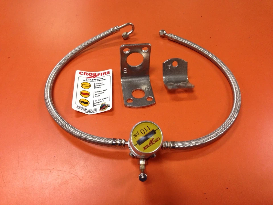 4 CROSSFIRE TIRE EQUALIZER SYSTEM 110 PSI STAINLESS STEEL HOSES - Image 2 of 4