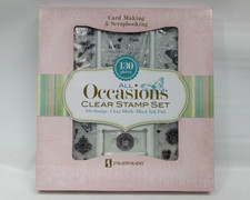 INKADINKADO All Occasions Clear Stamp Set 130 Pieces 315535 OPEN BOX