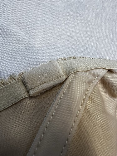 ELILA Bustier Bra 42F Strapless Longline Underwire Stays Nude Convertible 6421 - Picture 4 of 15