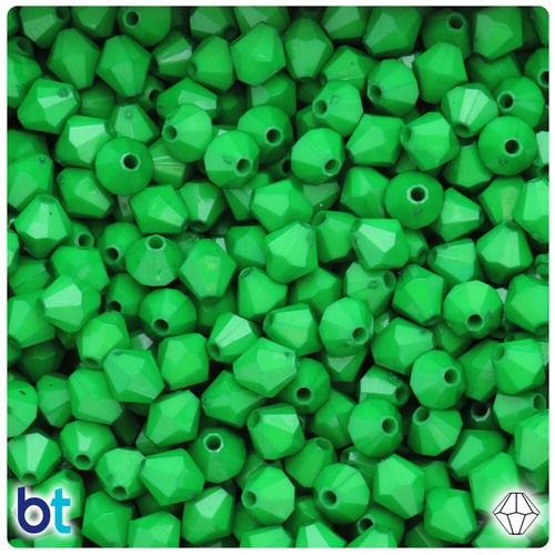 BeadTin Opaque 8mm Faceted Bicone Plastic Craft Bead (300pcs) - Color Choice - Picture 5 of 17