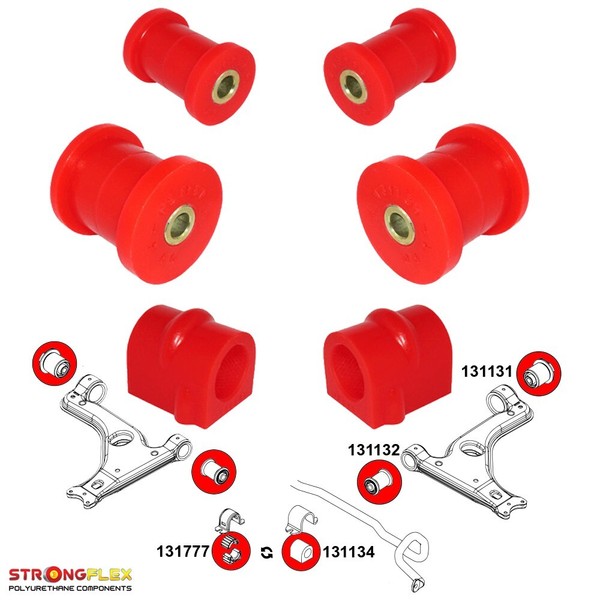 strongflex Kit Busches Polyurethan AufhäNgung Vorne FüR Opel Zafira B-image