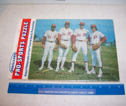 1976 PHILADELPHIA PHILLIES 110 PIECE PUZZLE STEVE CARLTON TUG MCGRAW KAAT GARBER - Foto 1 di 3