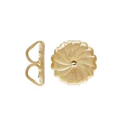 14k Gold Filled 7mm Large Earring Backs 4pcs / 10pcs #6229-8
