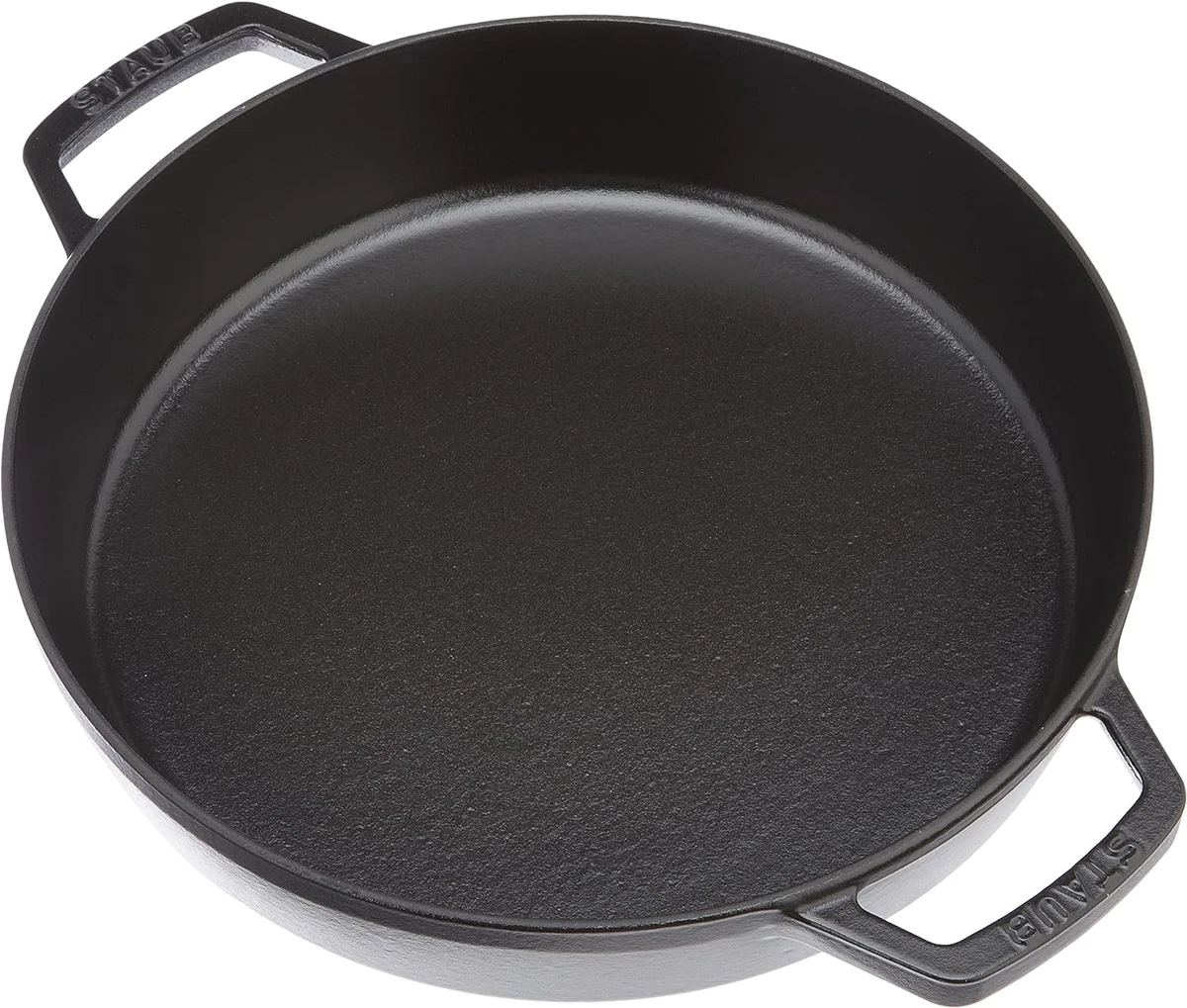 Staub 40511-725 Double Handle Frying Pan, Black, 10.2 inches 26 cm, Skillet,  Pan