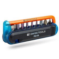 PB SWISS BikeTool - Schraubendreher-Satz im Kunststoffhalter 9 Bits Reifenheber