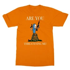 Are You Threatening Me Funny Cartoon Halloween Men's T-Shirt