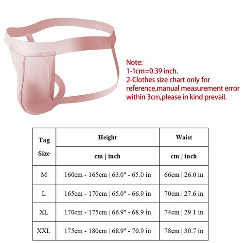 Mens Soft Pouch Jockstrap Underpants Low Rise Sexy Ice Silk Cool Thong Underwear - Picture 2 of 23