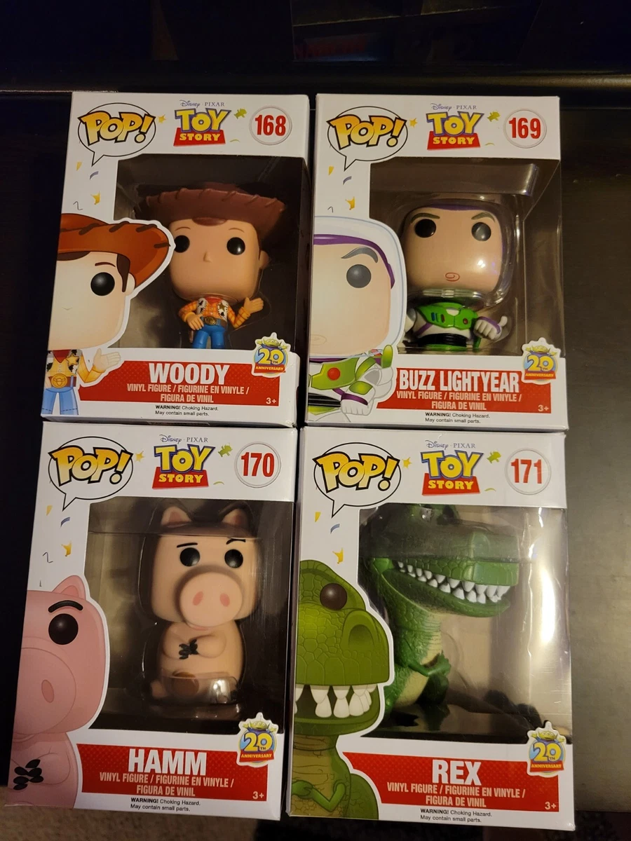 Disney Funko Pop Toy Story 20th Anniversary Set #168-#171